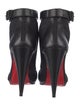 Christian Louboutin Rockstud Accents Leather Lace-Up Boots