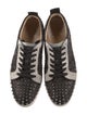 Christian Louboutin Spike Accents Tweed Sneakers