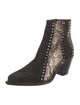 Christian Louboutin Spike Accents Suede Boots