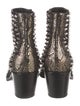 Christian Louboutin Spike Accents Suede Boots