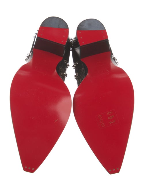 Christian Louboutin Spike Accents Suede Boots