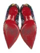 Christian Louboutin Suede Crystal Embellishments Pumps