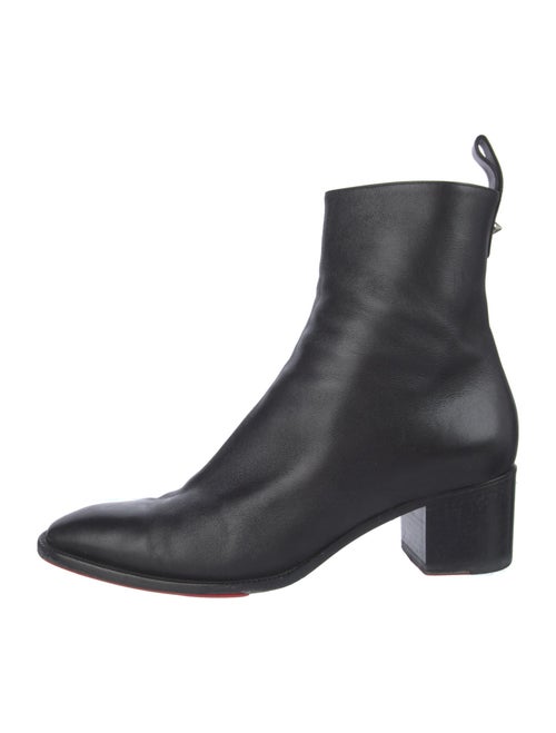 Christian Louboutin Spike Accents Leather Boots