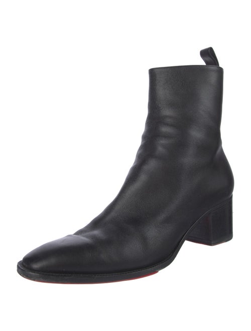 Christian Louboutin Spike Accents Leather Boots