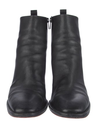 Christian Louboutin Spike Accents Leather Boots