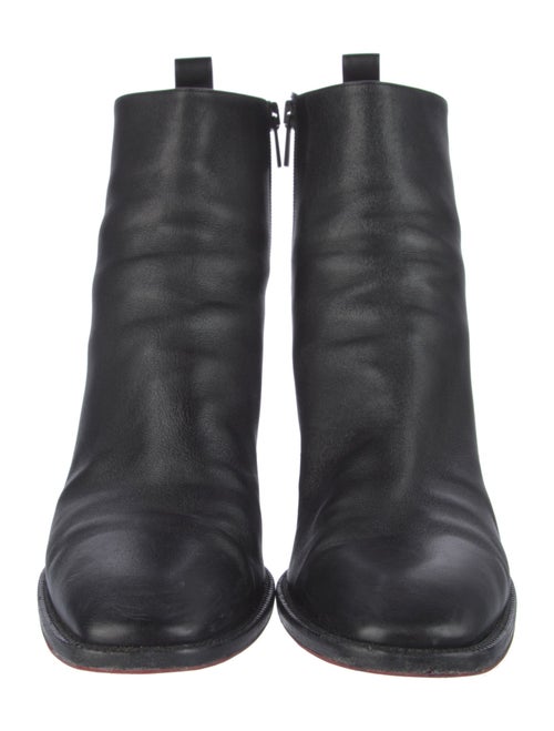 Christian Louboutin Spike Accents Leather Boots