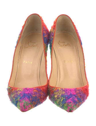Christian Louboutin Wool Printed Pumps