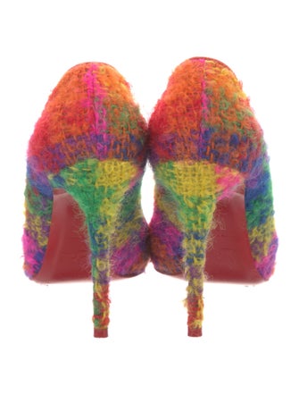 Christian Louboutin Wool Printed Pumps