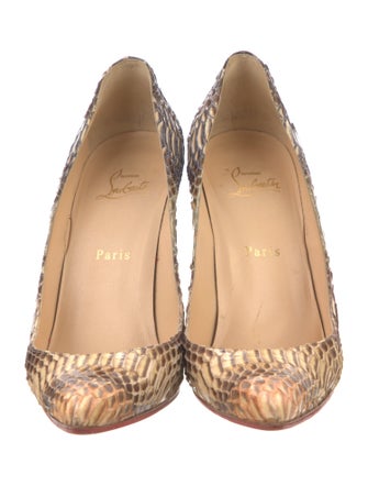 Christian Louboutin Snakeskin Animal Print Pumps