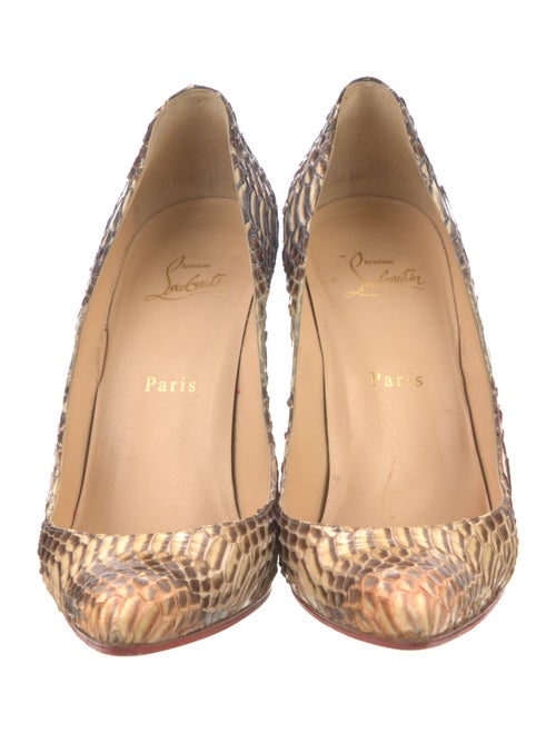 Christian Louboutin Snakeskin Animal Print Pumps