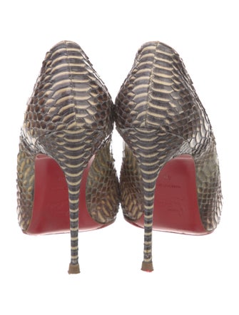 Christian Louboutin Snakeskin Animal Print Pumps