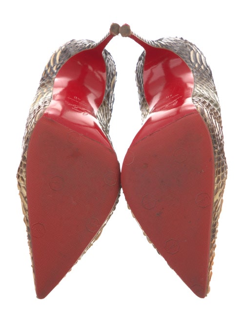 Christian Louboutin Snakeskin Animal Print Pumps