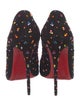Christian Louboutin Suede Crystal Embellishments Pumps
