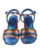 Christian Louboutin Leather Colorblock Pattern Sandals