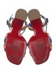 Christian Louboutin Leather Colorblock Pattern Sandals