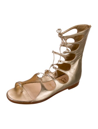 Christian Louboutin Leather Gladiator Sandals