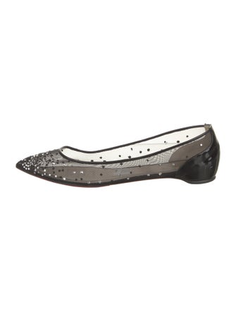Christian Louboutin Mesh Patterned Ballet Flats