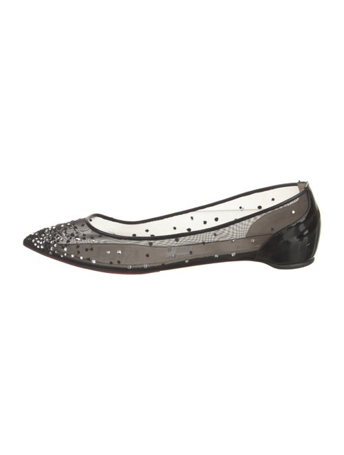 Christian Louboutin Mesh Patterned Ballet Flats