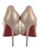 Christian Louboutin Mesh Crystal Embellishments Pumps
