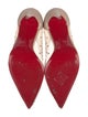 Christian Louboutin Mesh Crystal Embellishments Pumps