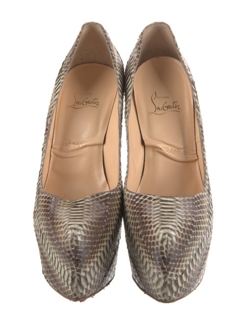 Christian Louboutin Snakeskin Animal Print Pumps