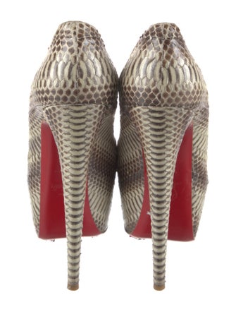 Christian Louboutin Snakeskin Animal Print Pumps