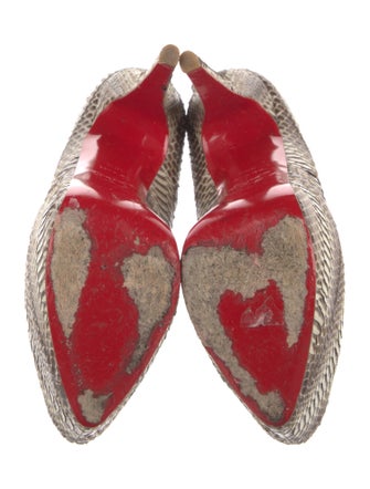 Christian Louboutin Snakeskin Animal Print Pumps