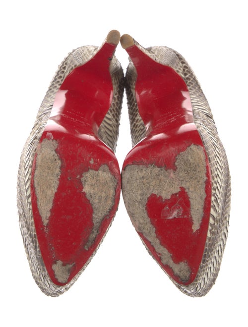 Christian Louboutin Snakeskin Animal Print Pumps