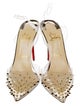 Christian Louboutin Spike Accents PVC Slingback Pumps