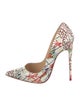 Christian Louboutin Patent Leather Printed Pumps