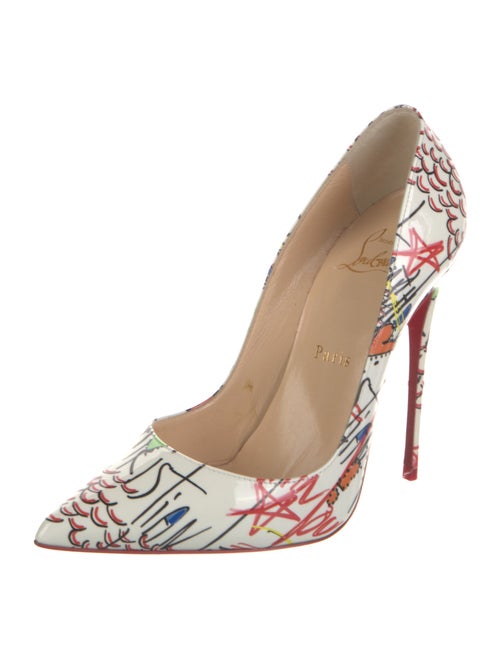 Christian Louboutin Patent Leather Printed Pumps