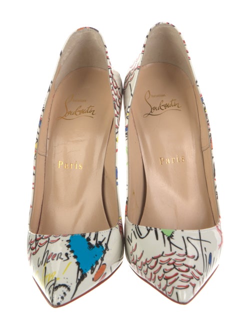 Christian Louboutin Patent Leather Printed Pumps