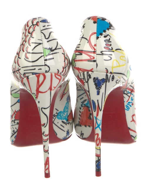 Christian Louboutin Patent Leather Printed Pumps