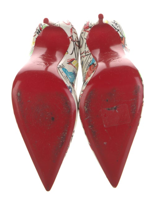 Christian Louboutin Patent Leather Printed Pumps