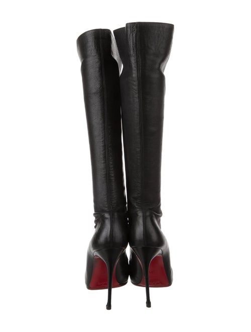 Christian Louboutin Leather Lace-Up Boots