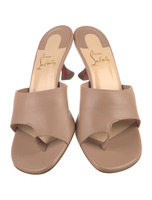Christian Louboutin Leather Slides