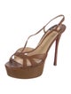 Christian Louboutin Leather Slingback Sandals