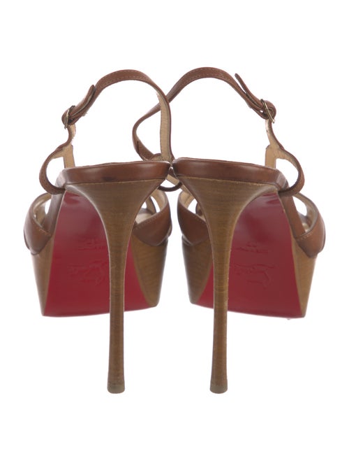 Christian Louboutin Leather Slingback Sandals