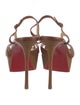Christian Louboutin Leather Slingback Sandals