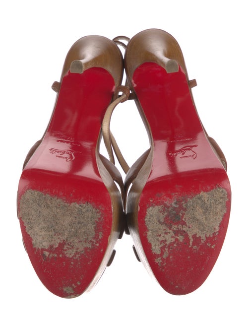 Christian Louboutin Leather Slingback Sandals