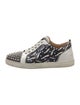 Christian Louboutin Spike Accents Patent Leather Sneakers