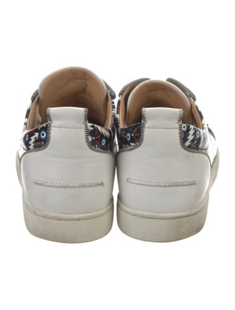 Christian Louboutin Spike Accents Patent Leather Sneakers