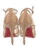 Christian Louboutin Spike Accents Leather Slingback Pumps