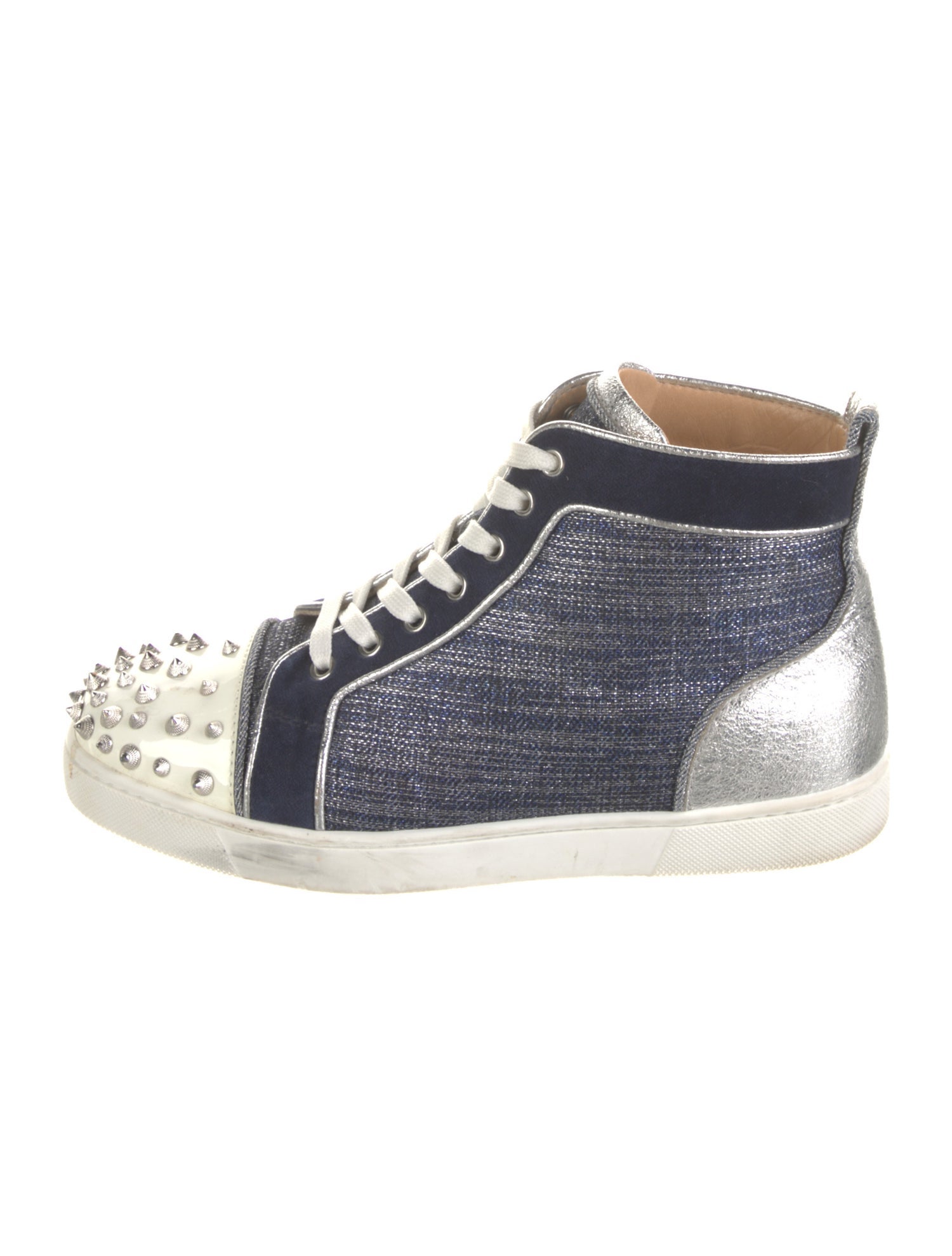 Christian Louboutin Colorblock Pattern Sneakers