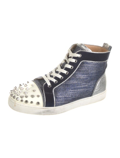 Christian Louboutin Colorblock Pattern Sneakers