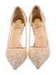 Christian Louboutin Mesh Glitter Accents Pumps