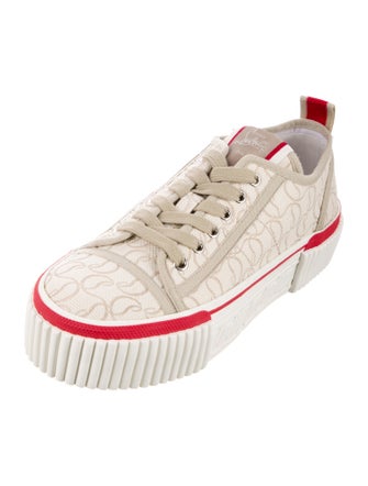 Christian Louboutin Canvas Printed Sneakers