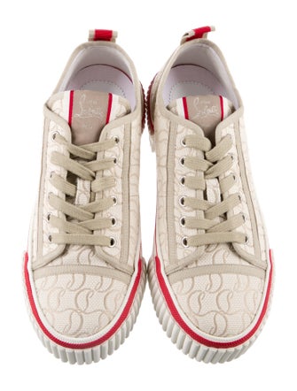 Christian Louboutin Canvas Printed Sneakers