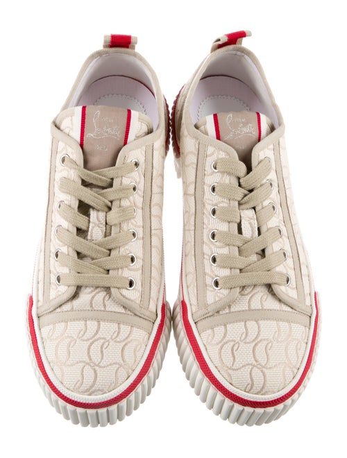 Christian Louboutin Canvas Printed Sneakers