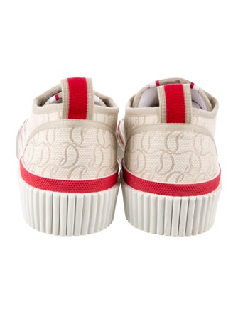 Christian Louboutin Canvas Printed Sneakers